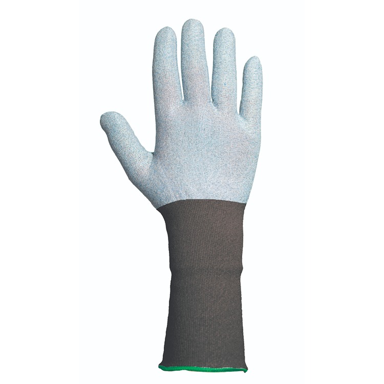 Traffi TG725 Blue Yarn Work Gloves, Size M, Uncoated Coating