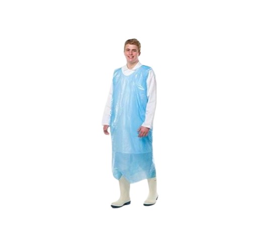 Reldeen Green Polythene Disposable Apron, 200 Per Pack Per Box