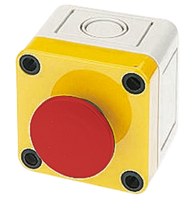 APEM A01 Series Momentary Emergency Stop Push Button, Surface Mount, 16 mm Cutout, IP65