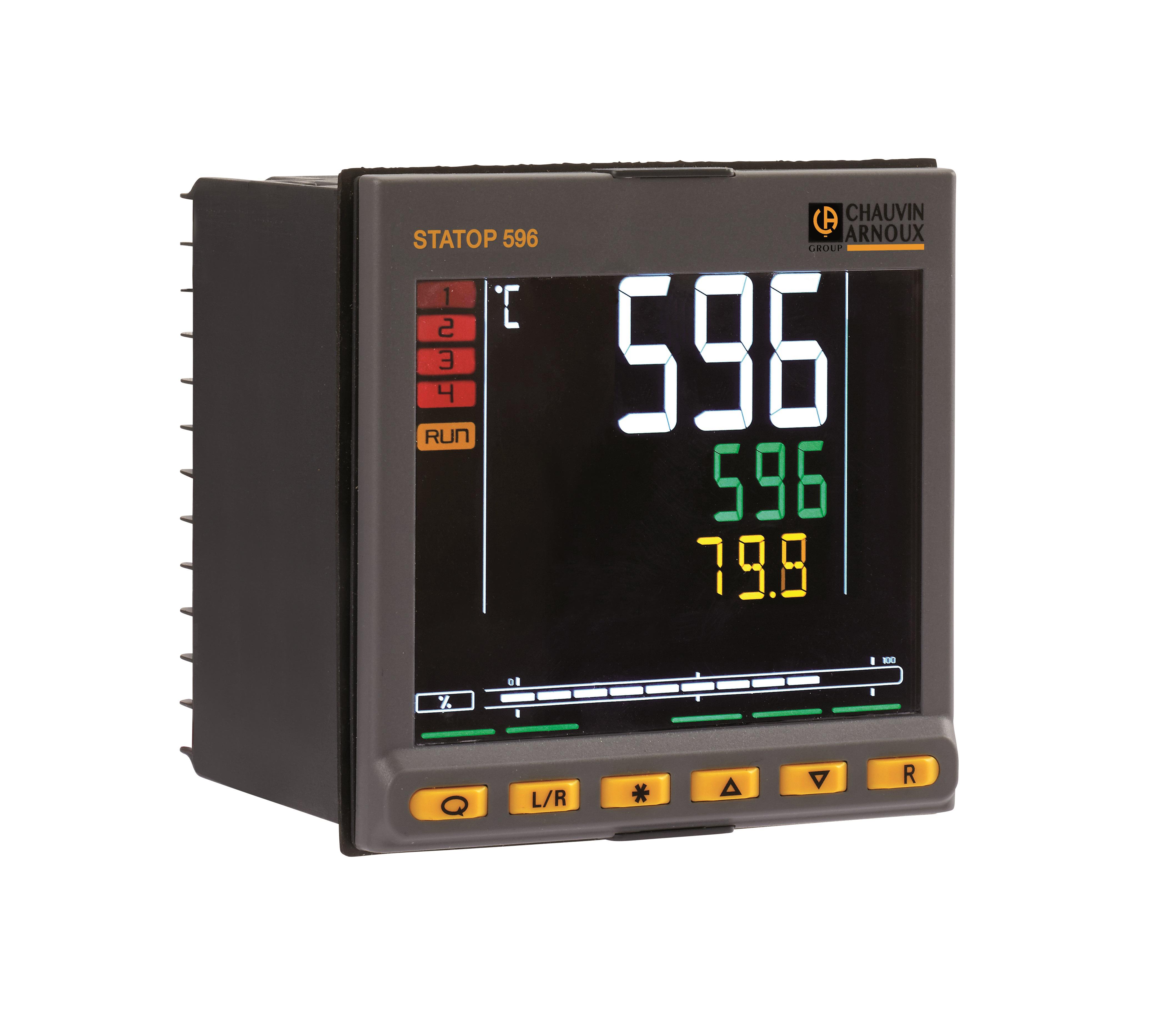 lst596c-011 Pyro Controle STATOP 500 Panel Mount PID Temperature Controller, 96mm 1 Input, 3 Output Relay, 100 → 240 V ac