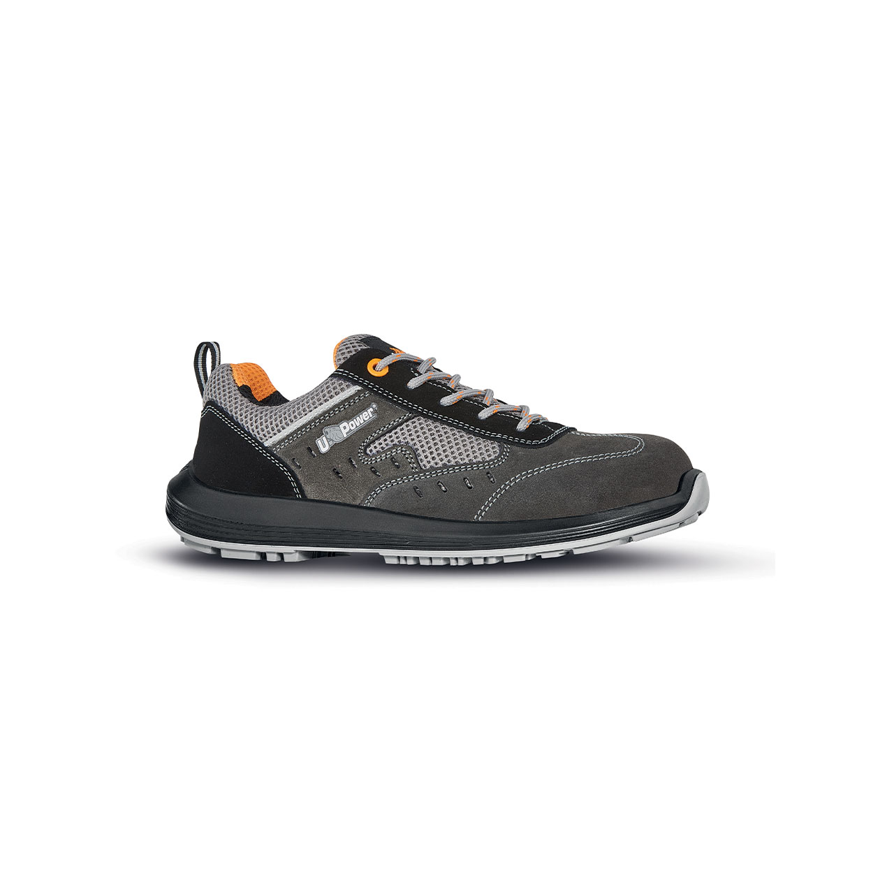 UPower BREZZA Unisex Grey Composite Toe Capped Safety Shoes, UK 10, EU 44