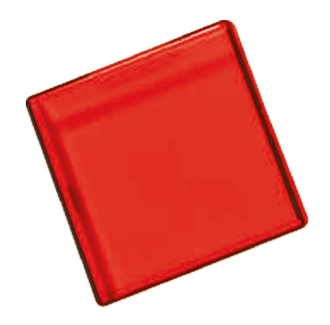 APEM Panel Mount Indicator Lens Square Style, Red, 29 mm Long