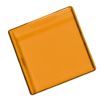 APEM Panel Mount Indicator Lens Square Style, Amber, 29 mm Long