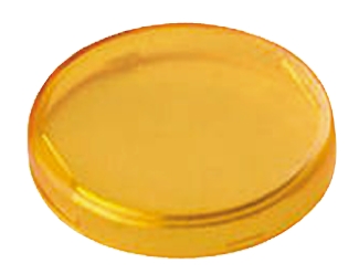 APEM Panel Mount Indicator Lens Round Style, Yellow, 26 mm diameter