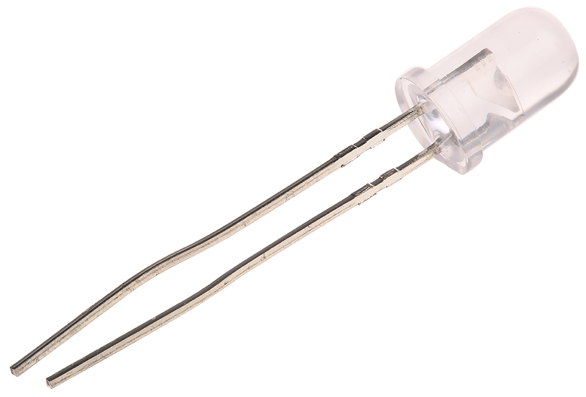 Broadcom2.1 V Red LED 5mm Through Hole, HLMP-EG3A-WX0DV