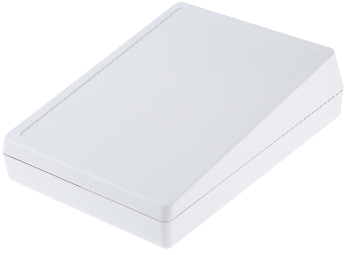 OKW DeskCase 138 Series White ABS Desktop Enclosure Sloped Front, 190 mm 54 mm, 138 mm