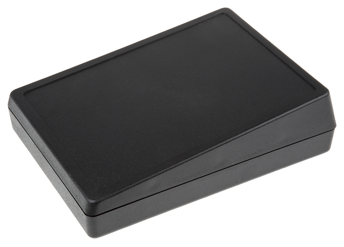 OKW DeskCase 138 Series Black ABS Desktop Enclosure Sloped Front, 190 mm 54 mm, 138 mm