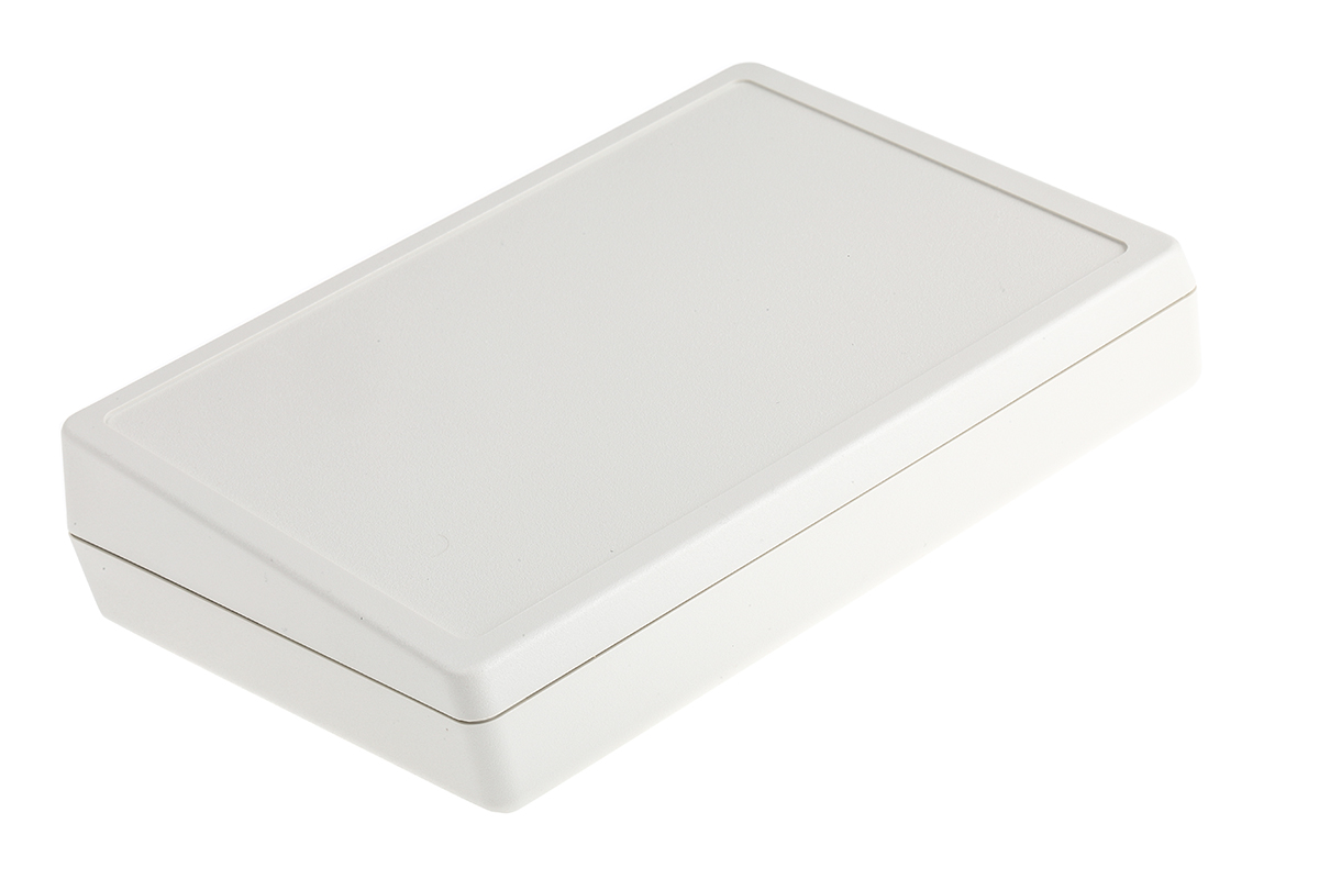 OKW DeskCase 138 Series White ABS Desktop Enclosure Sloped Front, 138 mm 47.5 mm, 190 mm