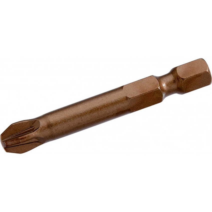 SAM Pozidriv Screwdriver Bit, 3 mm Tip, 1/4 in Drive, Pozidriv Drive, 70 mm Overall