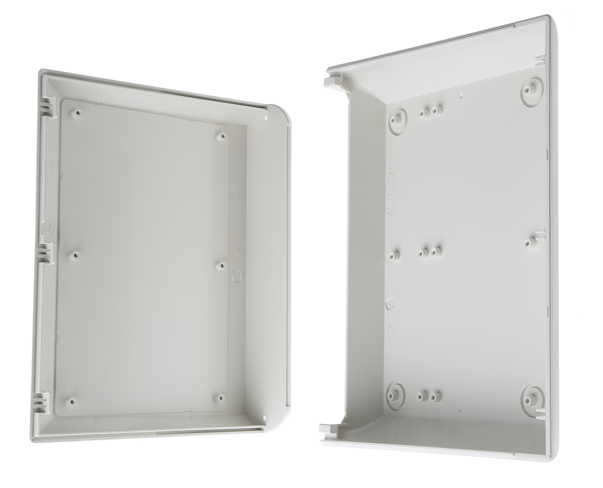 OKW COMTEC 200 Series White ABS Desktop Enclosure Sloped Front, 200.00 mm 62.8 mm, 148.00 mm