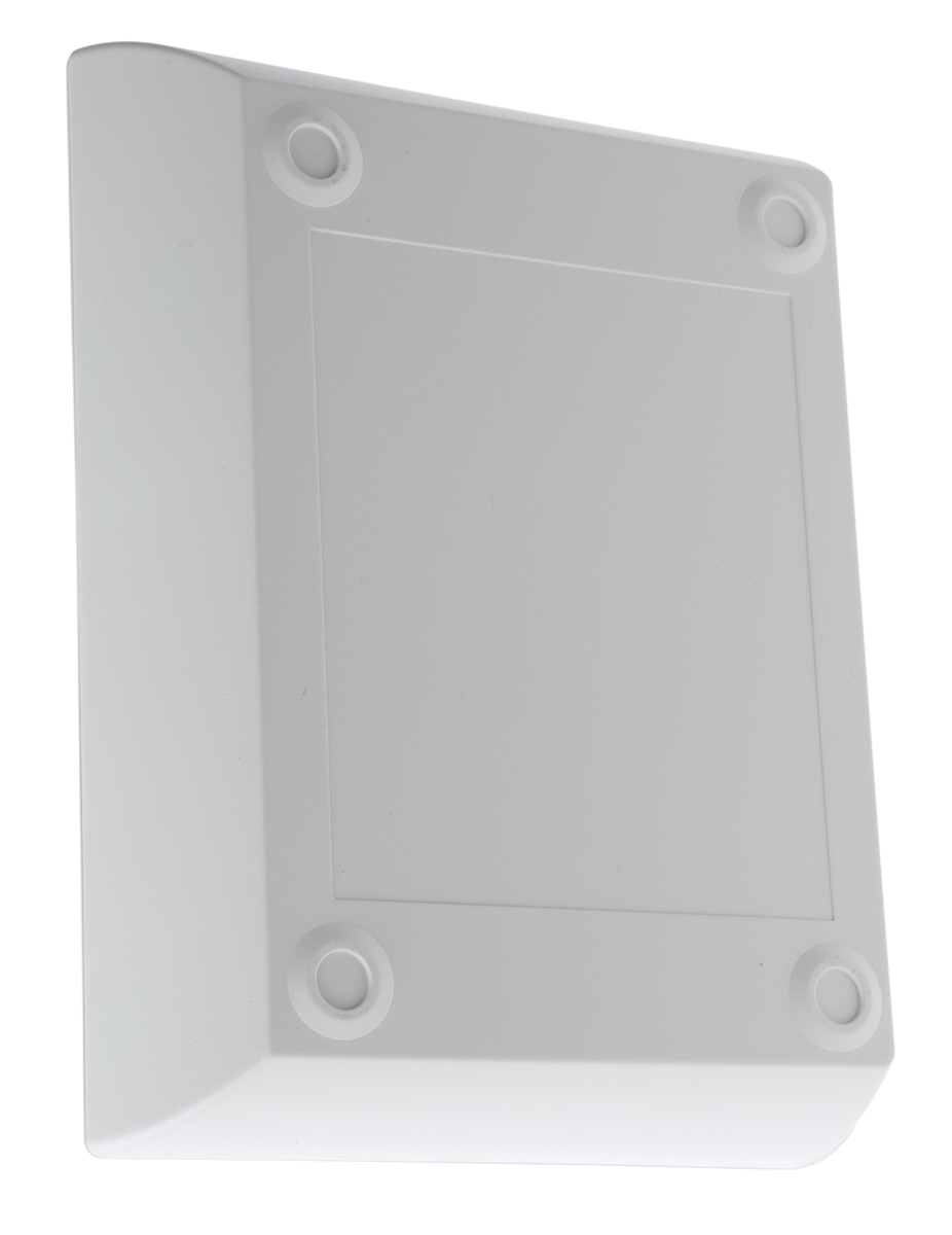 a0620107 OKW COMTEC 200 Series White ABS Desktop Enclosure Sloped Front, 200.00 mm 62.8 mm, 148.00 mm
