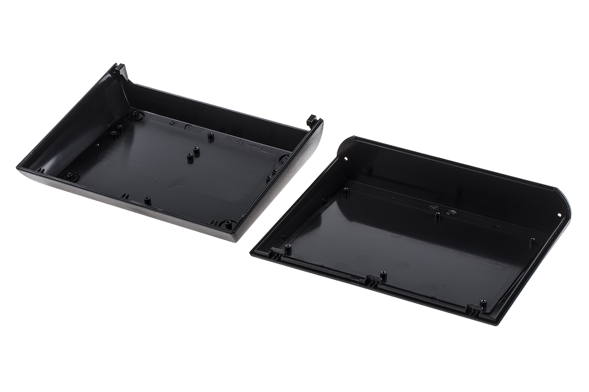 a0620109 OKW COMTEC 200 Series Black ABS Desktop Enclosure Sloped Front, 200.00 mm 62.8 mm, 148.00 mm
