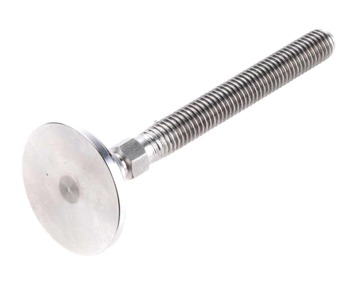a080004 Nu-Tech Engineering M10 38 mm Dia. Adjustable Foot, Stainless Steel, 600 kg Static Load Capacity 10 ° Tilt Angle