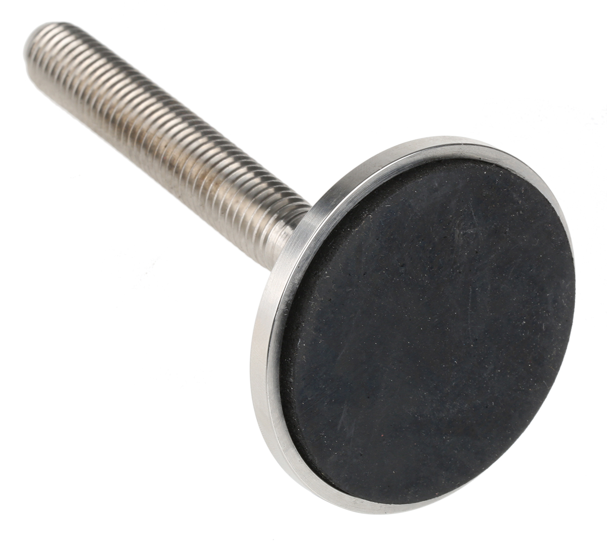 a087001 Nu-Tech Engineering M12 55 mm Dia. Adjustable Foot, Stainless Steel, 750 kg Static Load Capacity 10 ° Tilt Angle