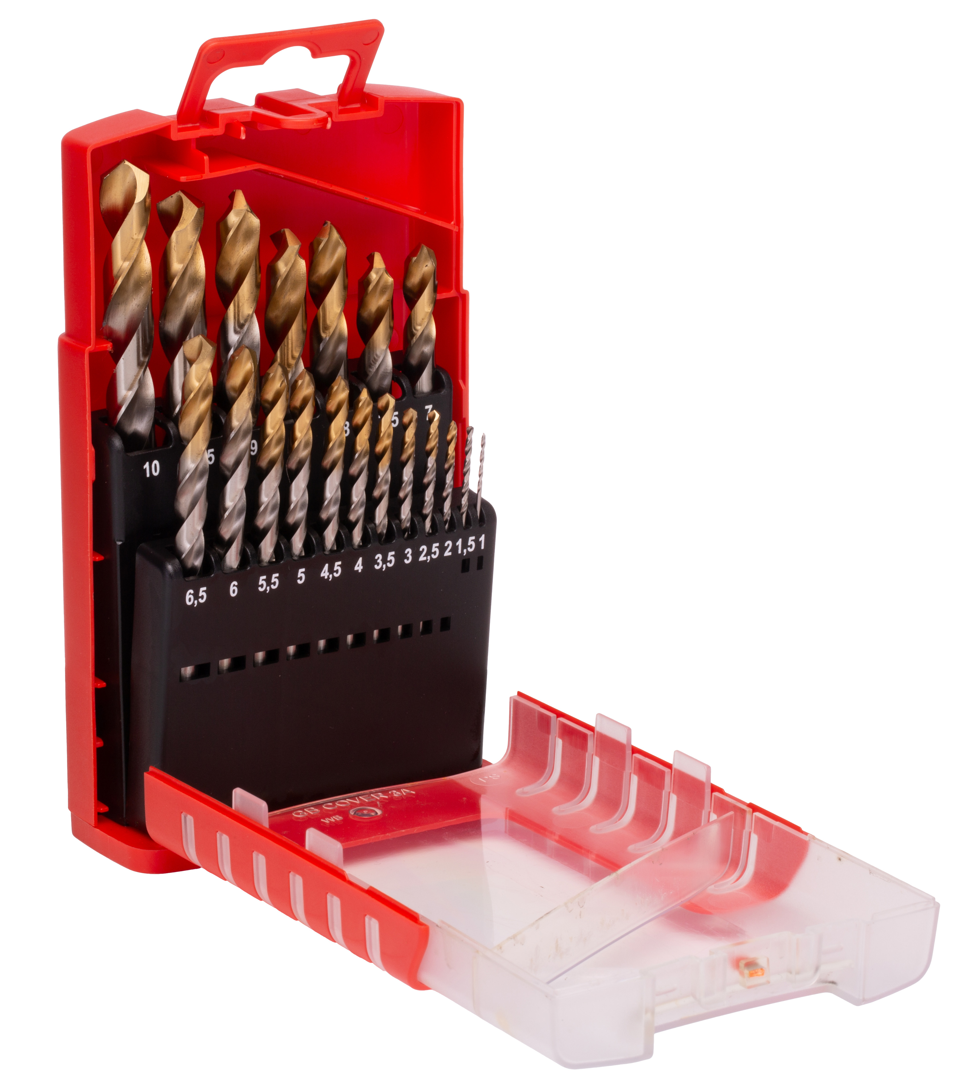 a087201 Dormer 19-Piece Jobber Drill Set for Multi-Material, 10 mm Max, 1 mm Min, High Speed Steel Bits
