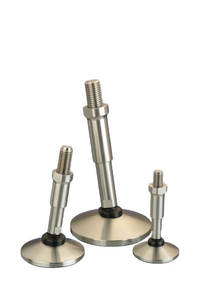 Nu-Tech Engineering M12 55 mm Dia. Adjustable Foot, Stainless Steel, 750 kg Static Load Capacity 10 ° Tilt Angle