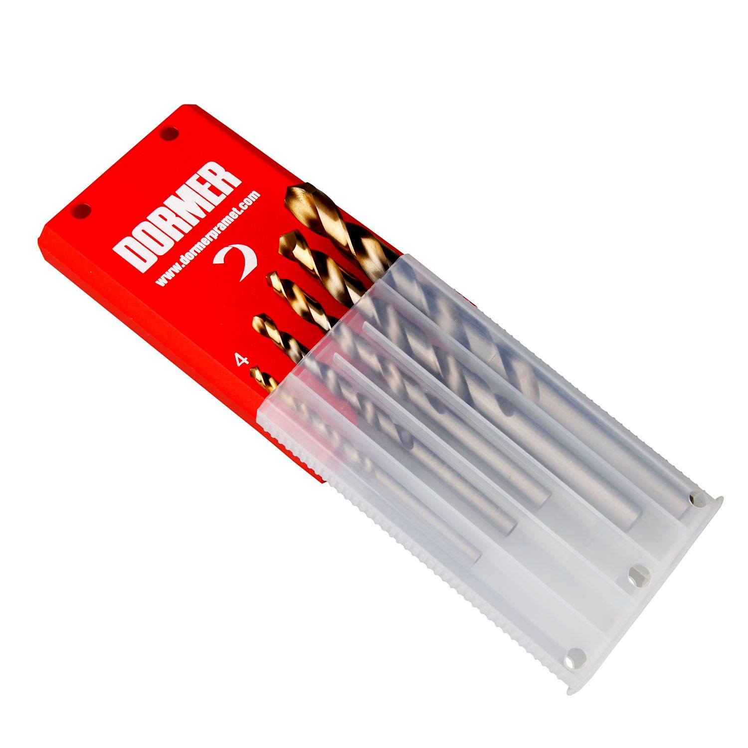 a08910 Dormer 5-Piece Twist Set for Multi-Material, 10 mm Max, 4 mm Min, High Speed Steel Bits
