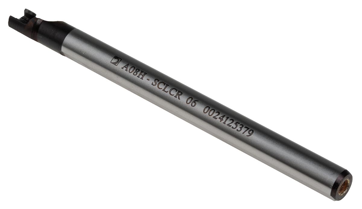 a08h-sclcr-06 Pramet Lathe Tool Holder for Use with CC Inserts, 6 mm Height, 95 ° Approach, 100 mm Length