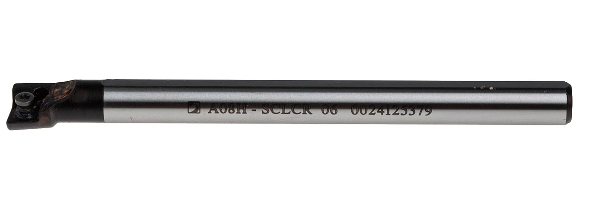 a08h-sclcr-06 Pramet Lathe Tool Holder for Use with CC Inserts, 6 mm Height, 95 ° Approach, 100 mm Length