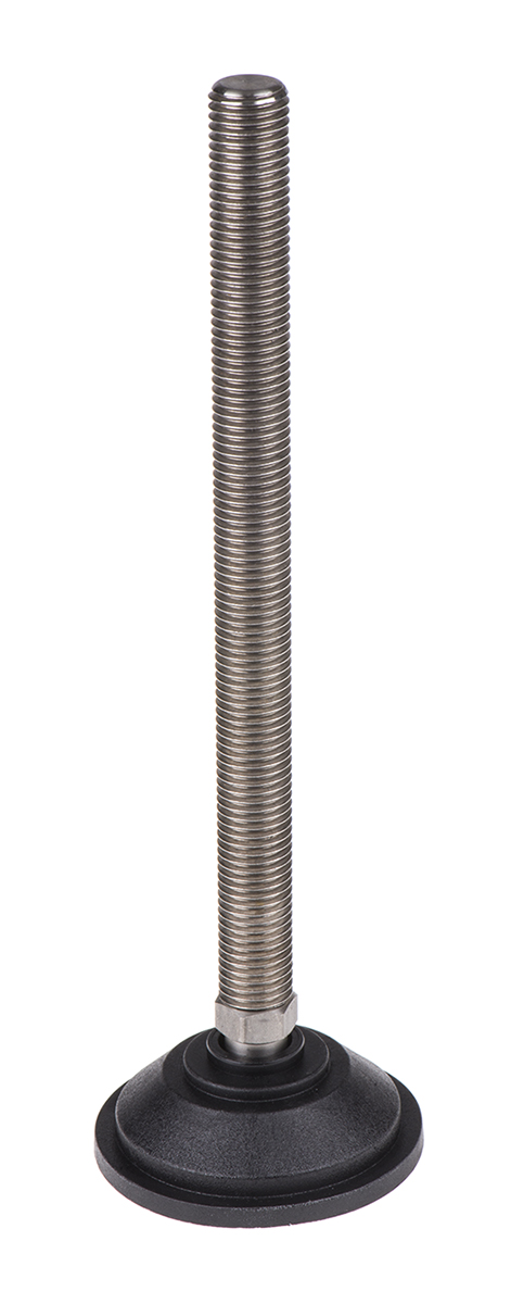 Nu-Tech Engineering M16 70 mm Dia. Adjustable Foot, Stainless Steel, 1500 kg Static Load Capacity 10 ° Tilt Angle