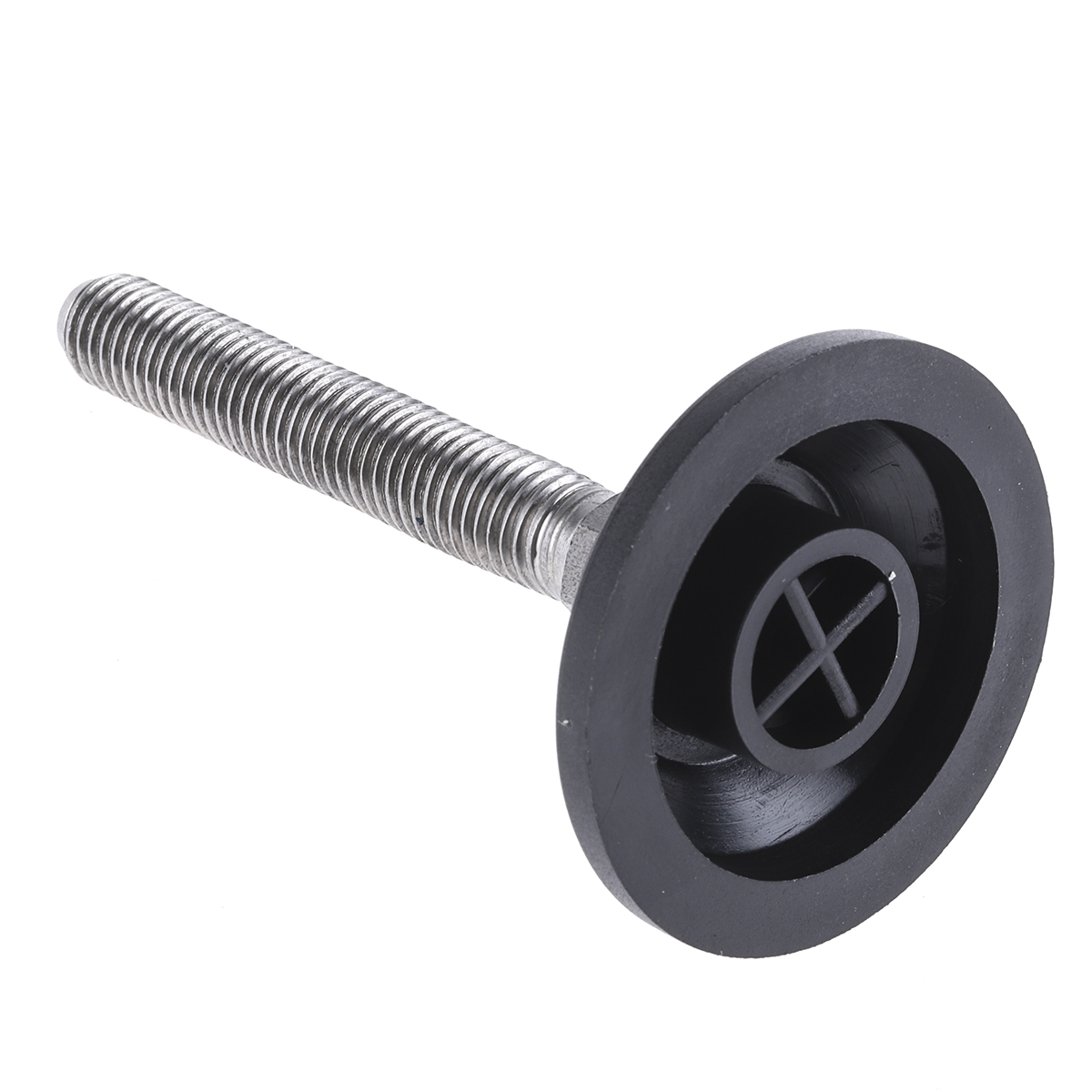a095029 Nu-Tech Engineering M12 55 mm Dia. Adjustable Foot, Stainless Steel, 600 kg Static Load Capacity 10 ° Tilt Angle