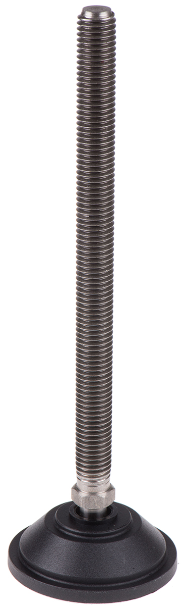 Nu-Tech Engineering M12 55 mm Dia. Adjustable Foot, Stainless Steel, 600 kg Static Load Capacity 10 ° Tilt Angle