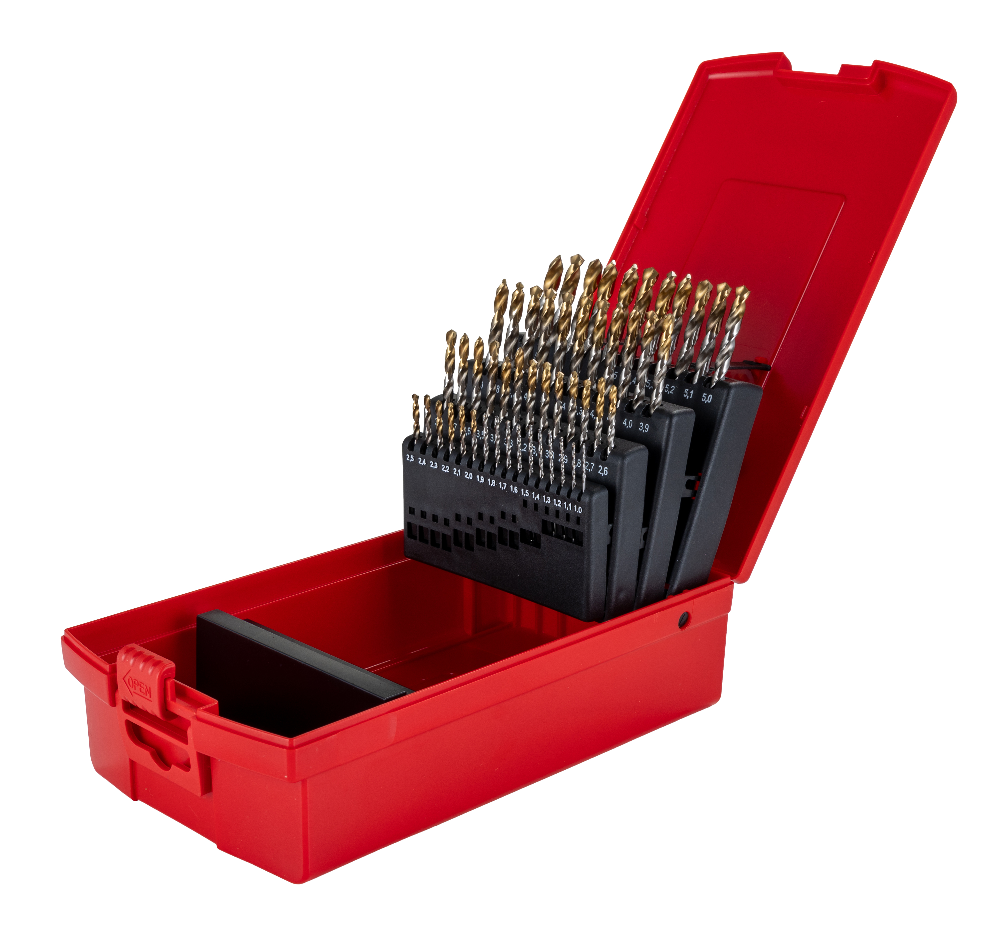 Dormer 51-Piece Jobber Drill Set for Multi-Material, 6 mm Max, 1 mm Min
