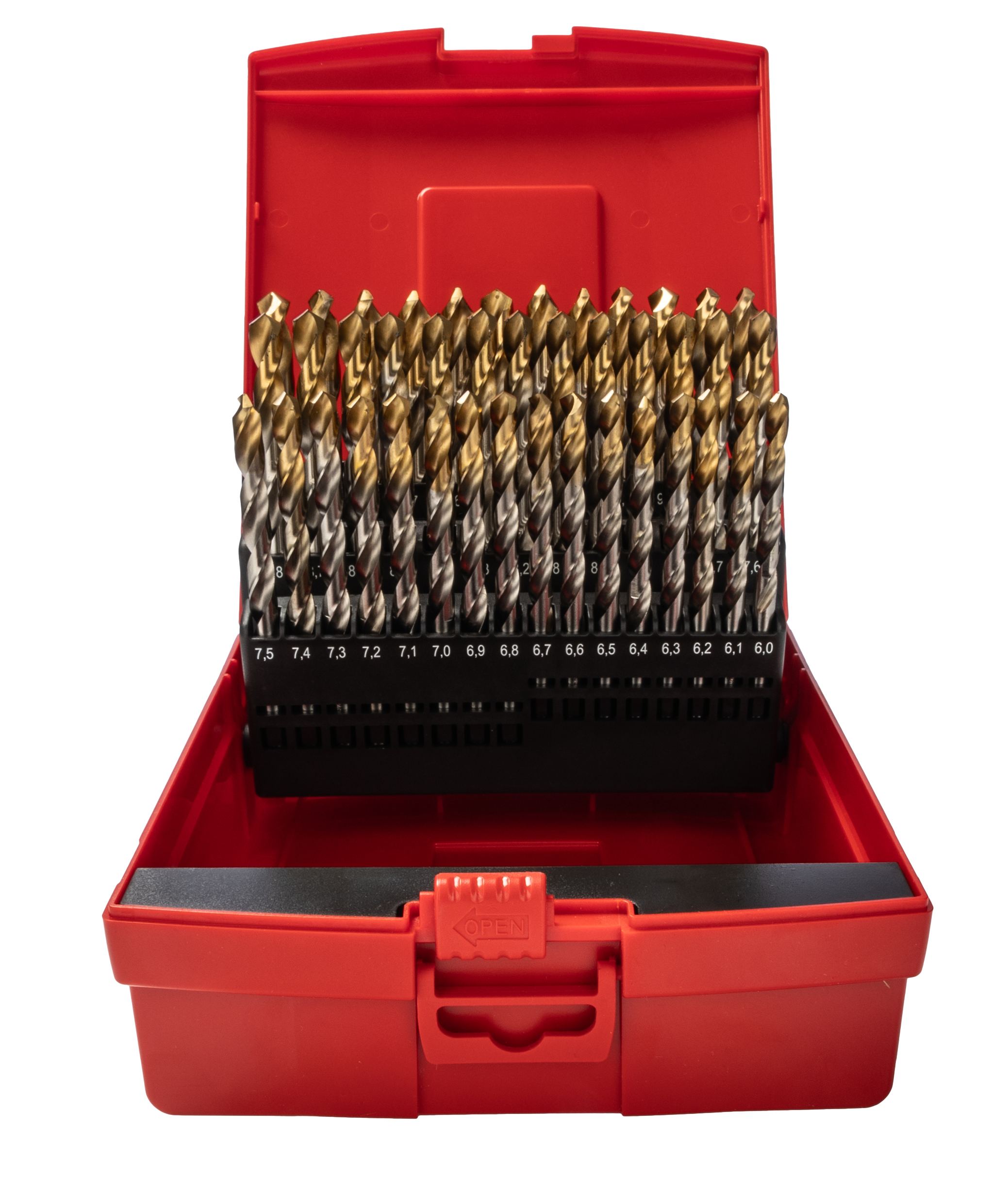 a095203 Dormer 41-Piece Jobber Drill Set for Multi-Material, 10 mm Max, 6 mm Min, High Speed Steel Bits
