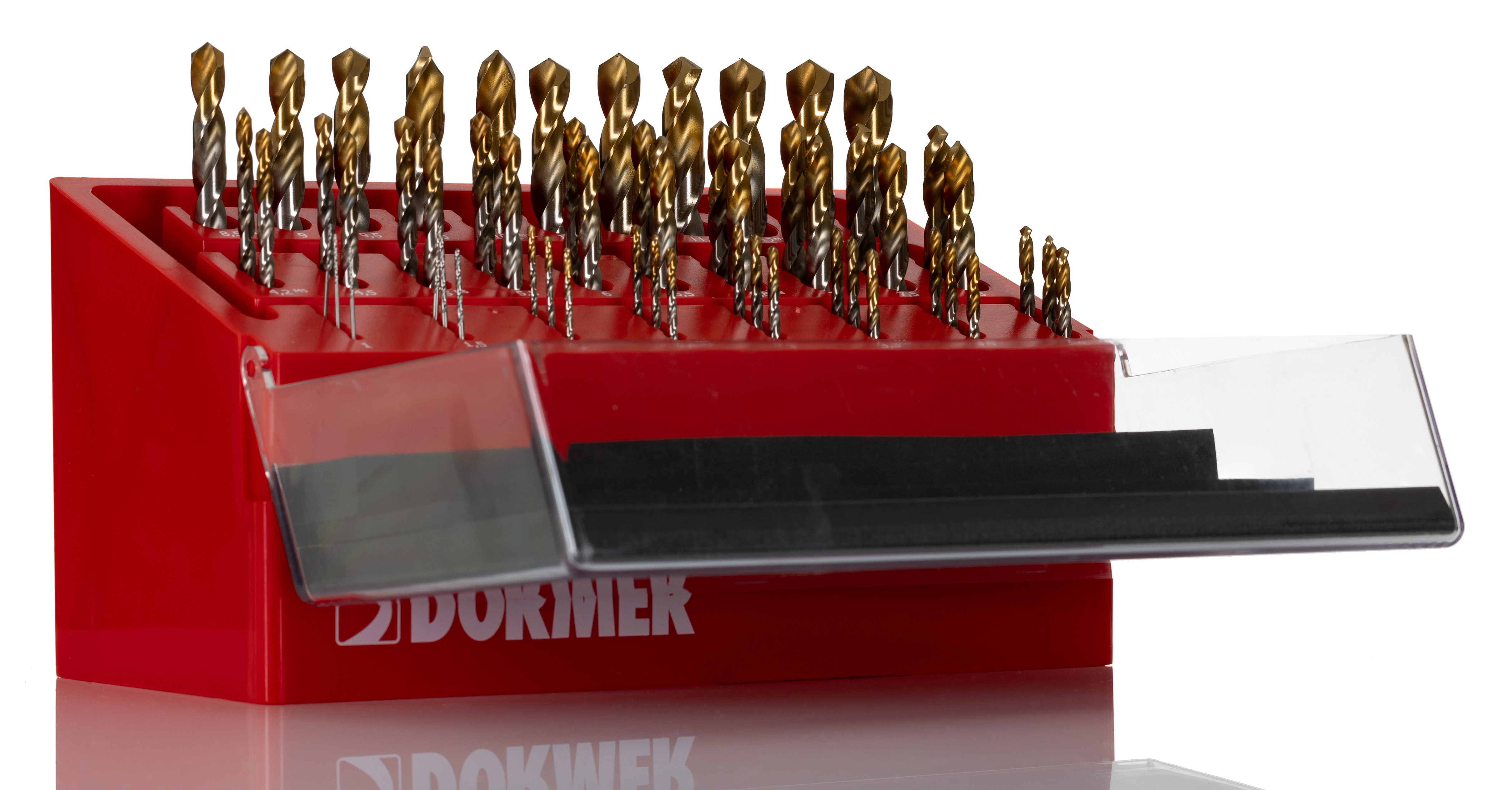 a099drillboyxl Dormer 55-Piece Jobber Drill Set for Multi-Material, 13 mm Max, 1 mm Min, High Speed Steel Bits