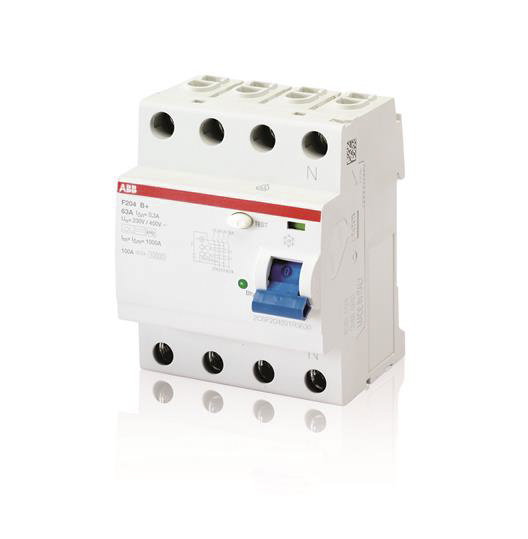 ABB F200 RCCB, 80A, 4 Pole, 30mA, Type B, 400V ac