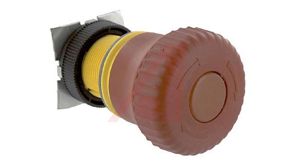 RAFI RAFIX 22 FS+ Series Illuminated Emergency Stop Push Button, Latching, Panel Mount, 22.3mm Cutout, IP65
