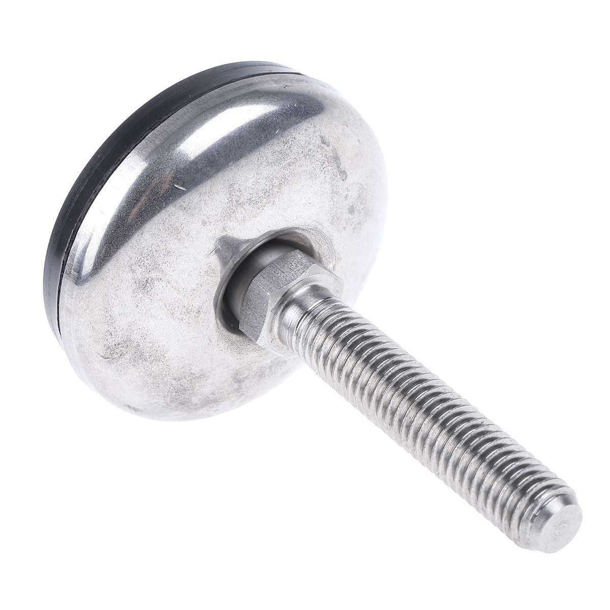 a105001 Nu-Tech Engineering M10 50 mm Dia. Adjustable Foot, Stainless Steel, 350 kg Static Load Capacity 3.5 ° Tilt Angle