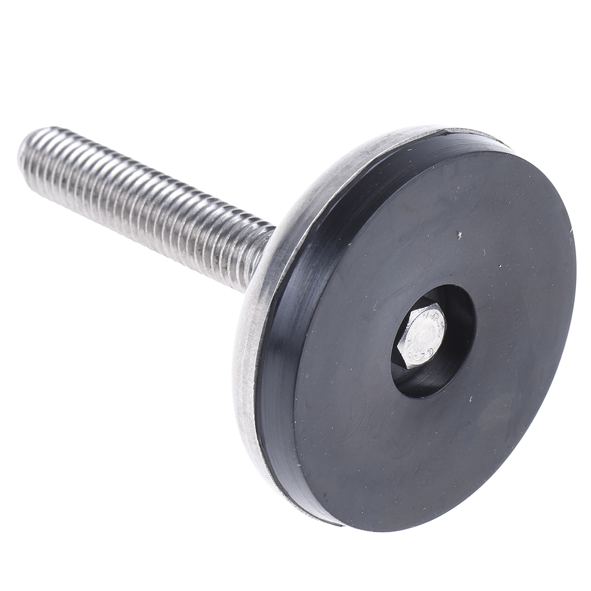 a105001 Nu-Tech Engineering M10 50 mm Dia. Adjustable Foot, Stainless Steel, 350 kg Static Load Capacity 3.5 ° Tilt Angle