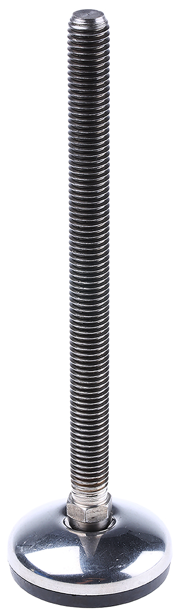 Nu-Tech Engineering M12 50 mm Dia. Adjustable Foot, Stainless Steel, 350 kg Static Load Capacity 3.5 ° Tilt Angle