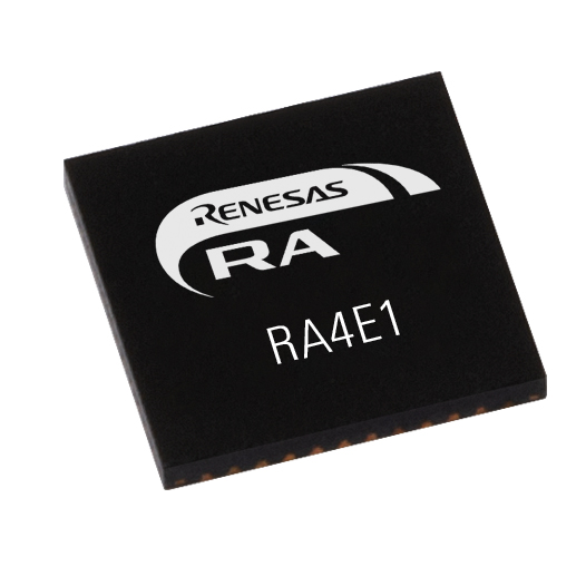 Renesas Electronics, 32 bit ARM Cortex M33, RA4E1 Microcontroller, 100 MHz, 512kB FLASH, 48-Pin QFN