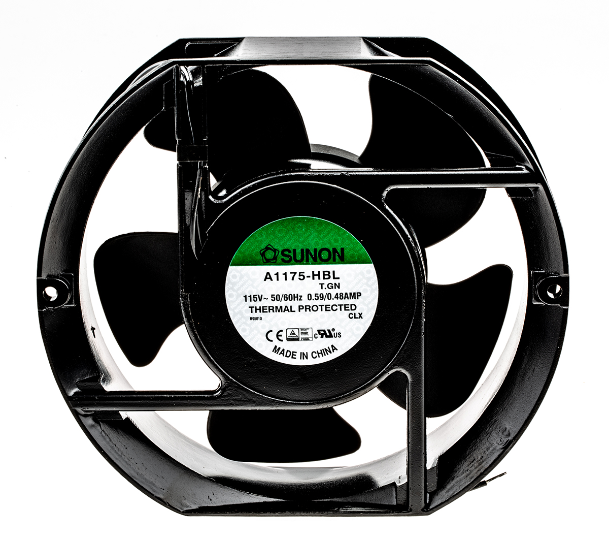 Sunon A1175 Series Axial Fan, 115V ac, 302 m³/h, 36 W, 480 mA Max 151 mm, 171mm, 51 mm