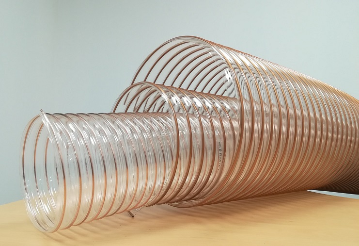Prosiflex Translucent Polyurethane Reinforced Flexible Ducting, 10 m, 100 mm ID