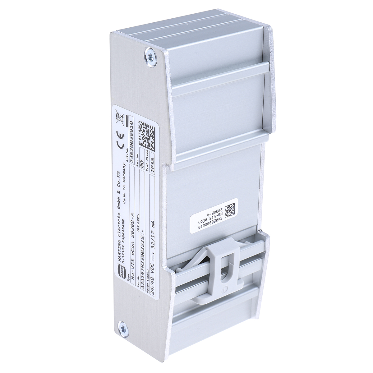 24020030010 HARTING DIN Rail Mount Industrial Ethernet Switch, 3 RJ45 Ports, 10/100Mbit/s Transmission, 24V dc