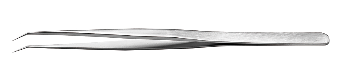 RS PRO 140 mm, Stainless Steel, Flat, Tweezers