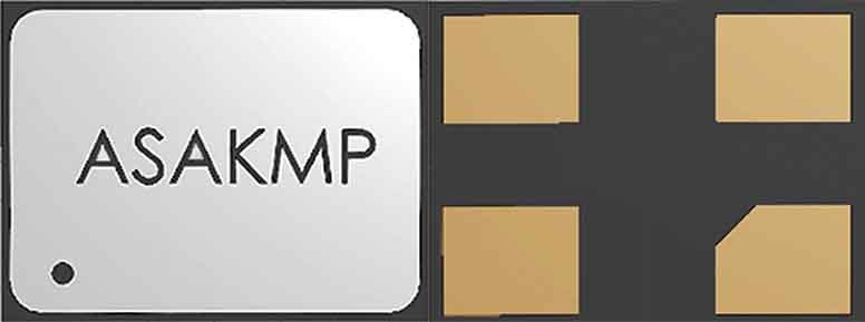 Abracon, 32.76kHz XO Oscillator, ±10ppm CMOS, 4-Pin SMD ASAKMPD1-32.768KHZ-T3