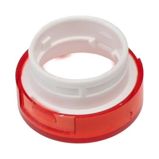 a165l-tr Omron Red Round Push Button Lens for Use with A16 Series LED/Incandescent Lamp Push Button Switch