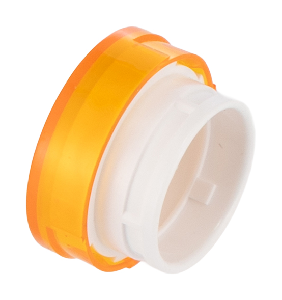 a165l-ty Omron Yellow Round Push Button Lens for Use with A16 Series LED/Incandescent Lamp Push Button Switch