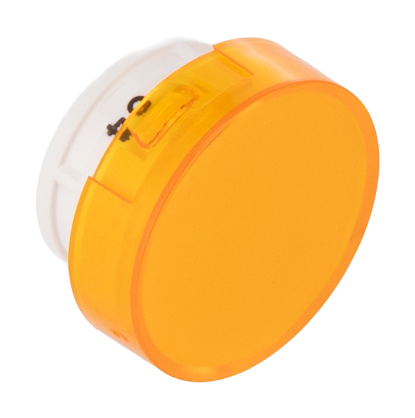 a165l-ty Omron Yellow Round Push Button Lens for Use with A16 Series LED/Incandescent Lamp Push Button Switch