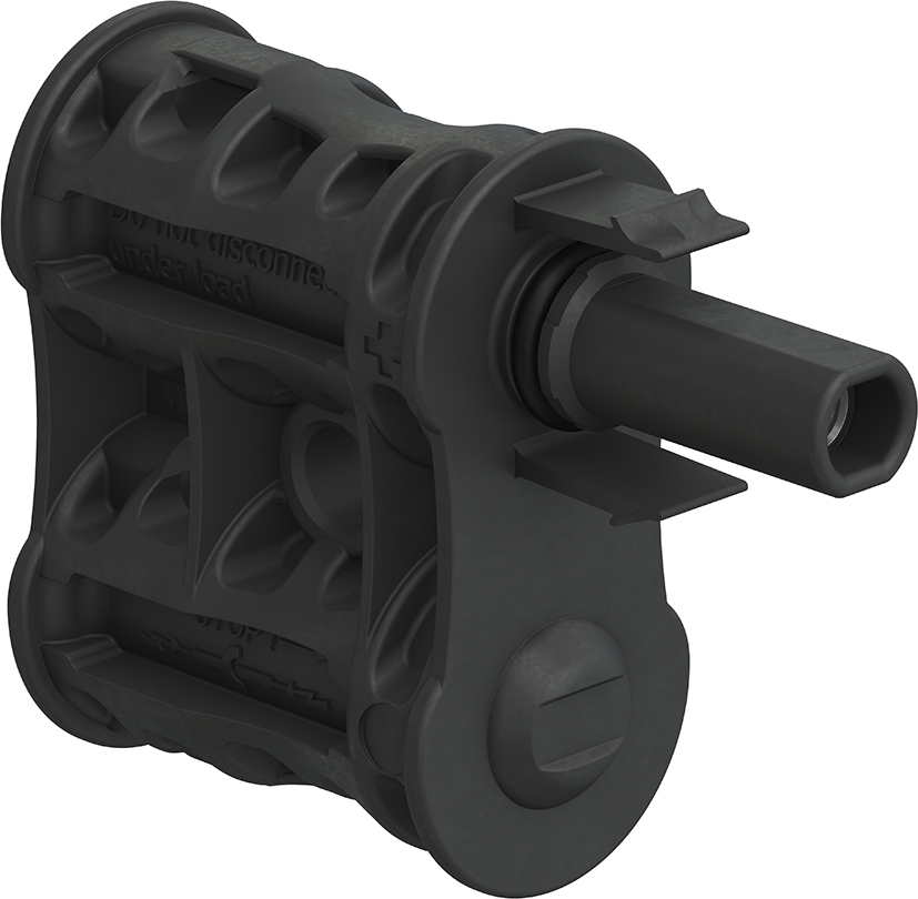 320197 Staubli MC4-Evo 2 Series, Male, Panel Mount Solar Connector, Rated At 60A, 1.5 kV PV-AZS4