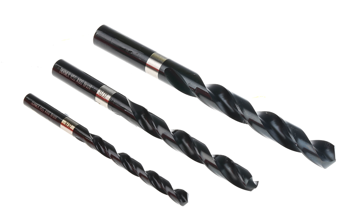 a19018 Dormer 29-Piece Twist Set for Multi-Material, 0.5 in Max, 0.0625 in Min, HSS Bits