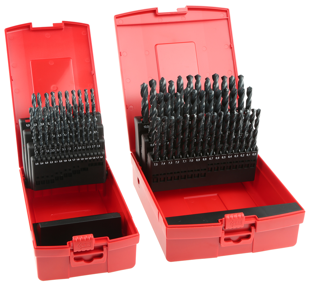a190209 Dormer 91-Piece Twist Set for Multi-Material, 10 mm Max, 1 mm Min, High Speed Steel Bits