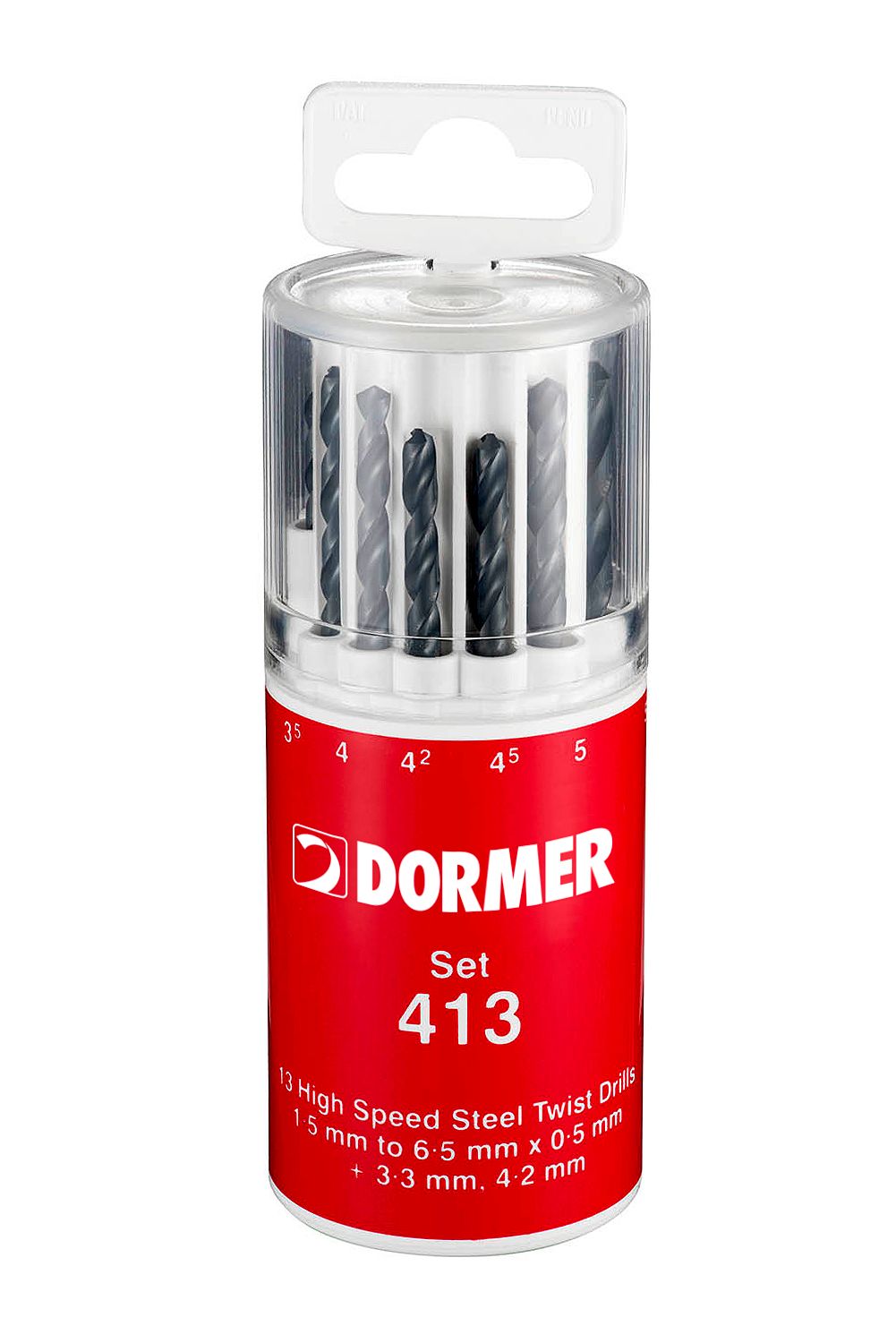 Dormer 13-Piece Jobber Drill Set, 6.5 mm Max, 1.5 mm Min, HSS Bits