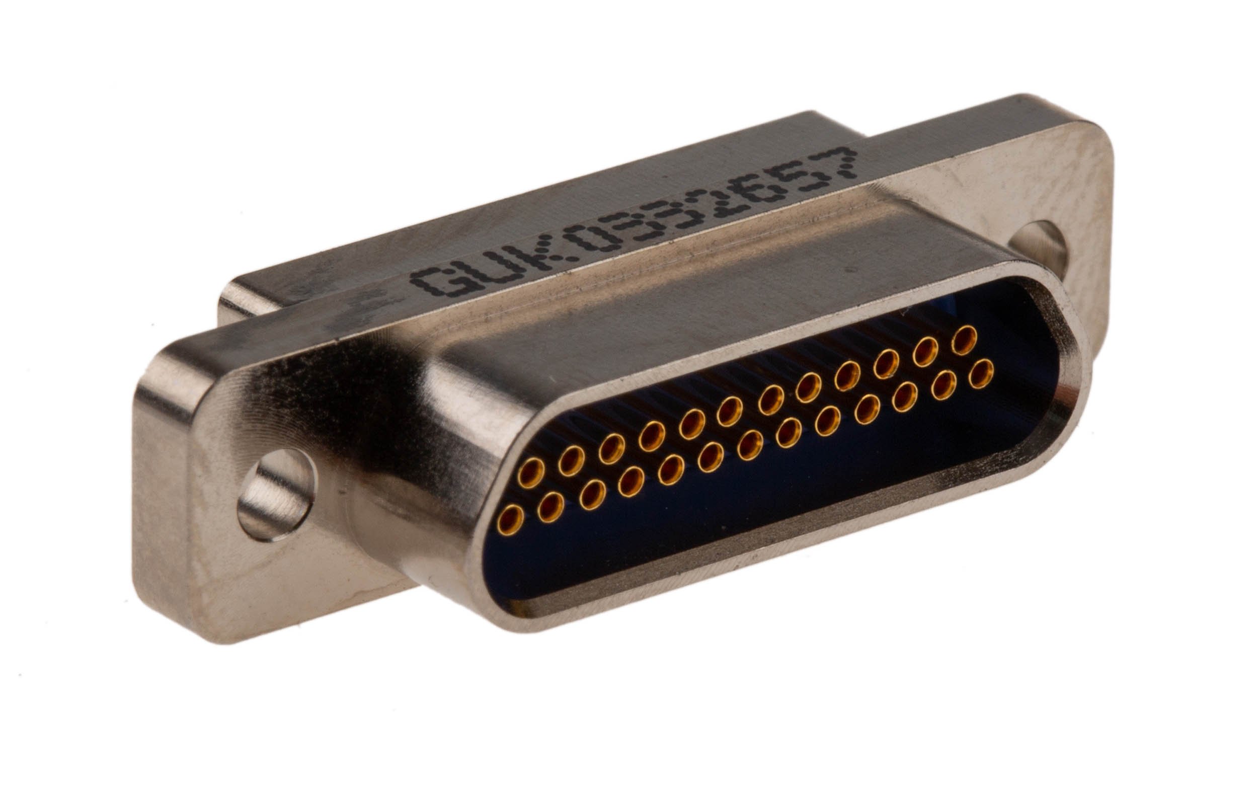 mwdm2l-25ss Glenair MWDM 25 Way Straight Panel Mount D-Sub Connector Female