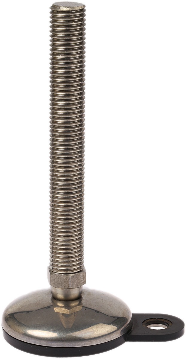 Nu-Tech Engineering M20 75 mm Dia. Adjustable Foot, Stainless Steel, 750 kg Static Load Capacity 3.5 ° Tilt Angle