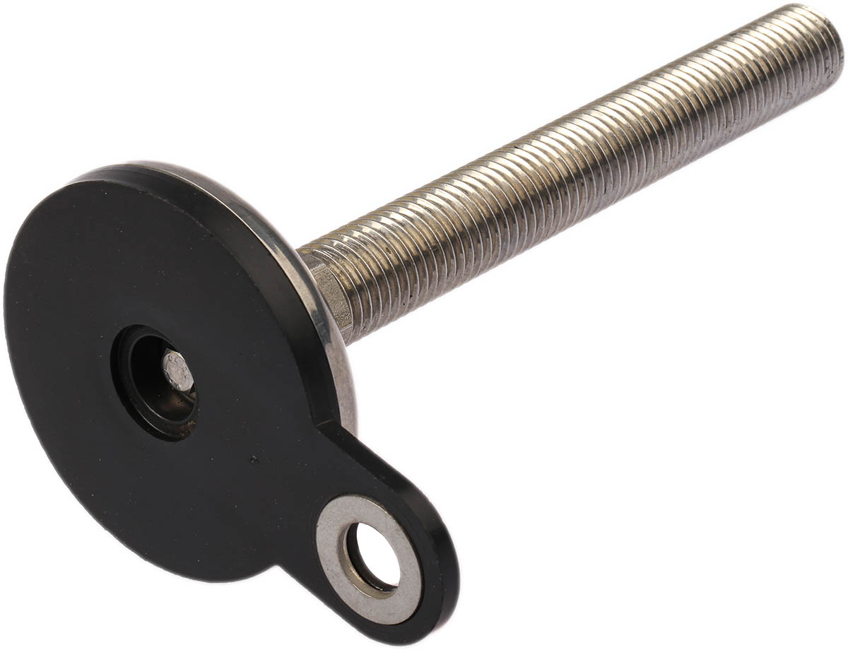 a205005 Nu-Tech Engineering M20 75 mm Dia. Adjustable Foot, Stainless Steel, 750 kg Static Load Capacity 3.5 ° Tilt Angle